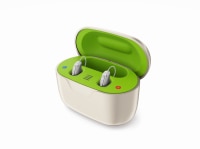 Phonak Charger Case Go: cargador portátil de audífonos que carga rápidamente audífonos resistentes al agua